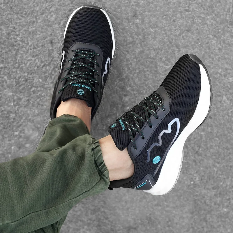 Bacca Bucci Black Essential All-Purpose Running Shoes for Men | Best Price UAE